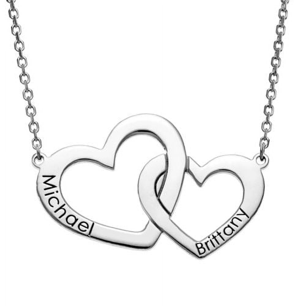 Ball & Link .925 Sterling Silver Necklace Engraved Heart | Charming  Engraving